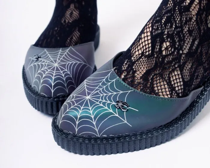 Midnight Chameleon Spiderweb Glow Sandal Women TUK Shoes Mary Janes Midnight Chameleon Spiderweb Glow Sandal Women TUK Shoes Mary Janes