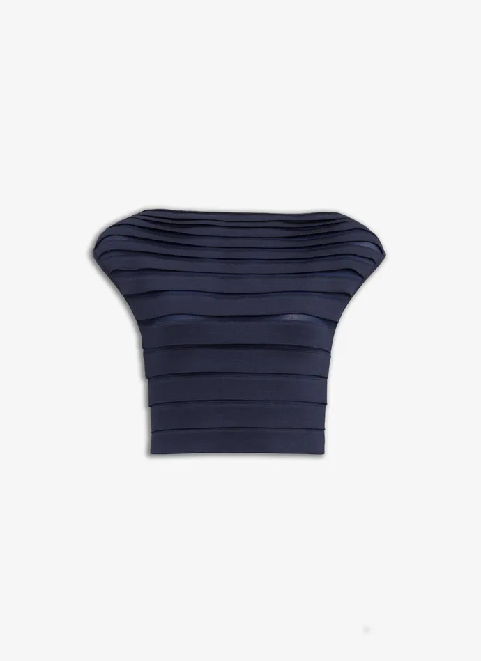 Midnight SCALLOP TOP Women Alaa Tops and Shirts