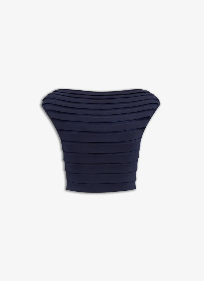 Midnight SCALLOP TOP Women Alaa Tops and Shirts