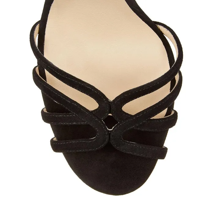 Mimi 100 Black Suede Wrap Around Sandals Black Women JIMMY CHOO Sandals