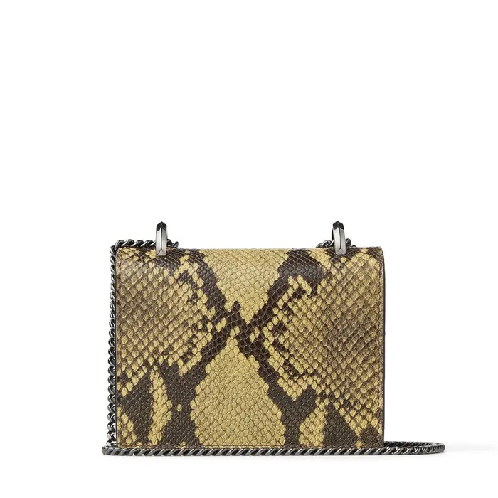 Mini Paris Dijon Snake Printed Leather Super Mini Bag With Metal Buckle Dijon Women JIMMY CHOO Mini Bags
