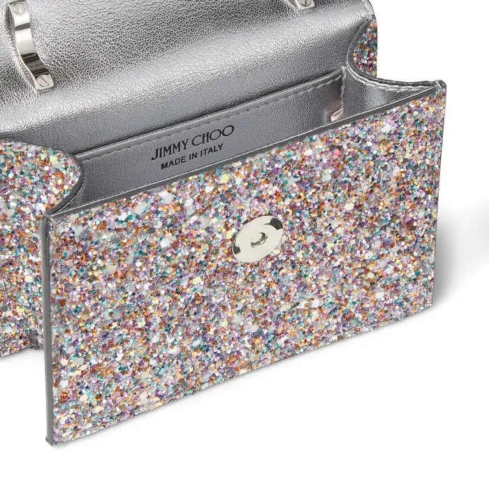 Mini Paris Luminous GlowInTheDark Glitter Fabric Super Mini Bag With Metal Buckle Mochi Women JIMMY CHOO Mini Bags