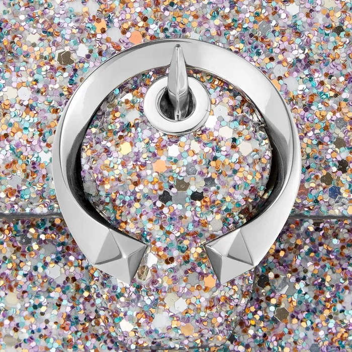 Mini Paris Luminous GlowInTheDark Glitter Fabric Super Mini Bag With Metal Buckle Mochi Women JIMMY CHOO Mini Bags