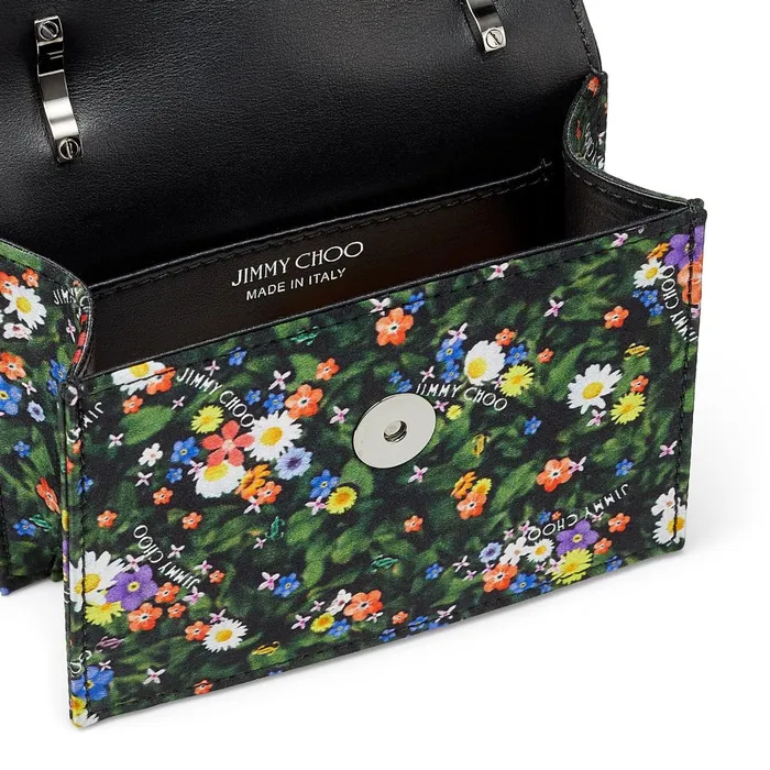 Mini Paris Multicolour DitsyPrint Silk Super Mini Bag With Metal Buckle Multi Women JIMMY CHOO Mini Bags