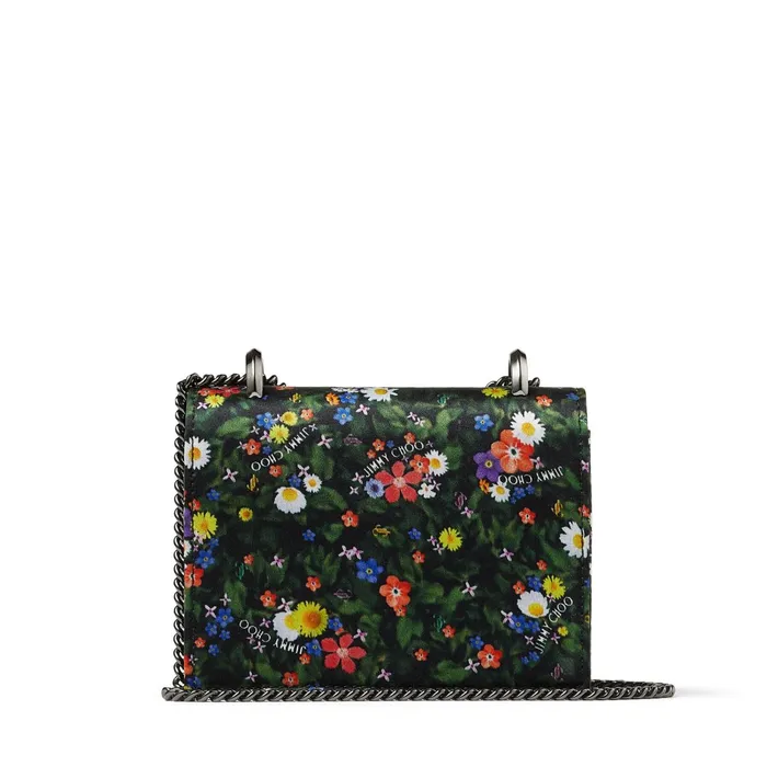 Mini Paris Multicolour DitsyPrint Silk Super Mini Bag With Metal Buckle Multi Women JIMMY CHOO Mini Bags