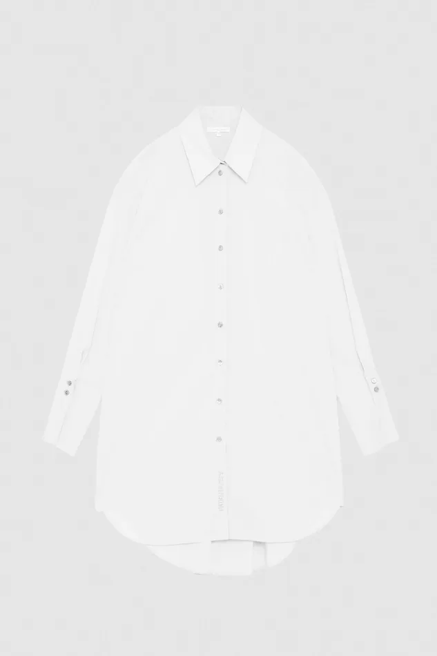 Mini Women Patrizia Pepe Over Shirt Dress Bianco Ottico