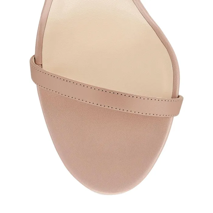 Minny 85 Ballet Pink Kid Leather Sandals Ballet Pink Women JIMMY CHOO Sandals