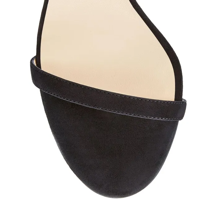 Minny 85 Black Suede Sandals Black Women JIMMY CHOO Sandals