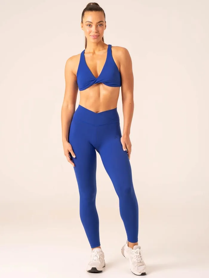 Momentum Twist Sports Bra 8211 Cobalt Women Ryderwear Sports Bras