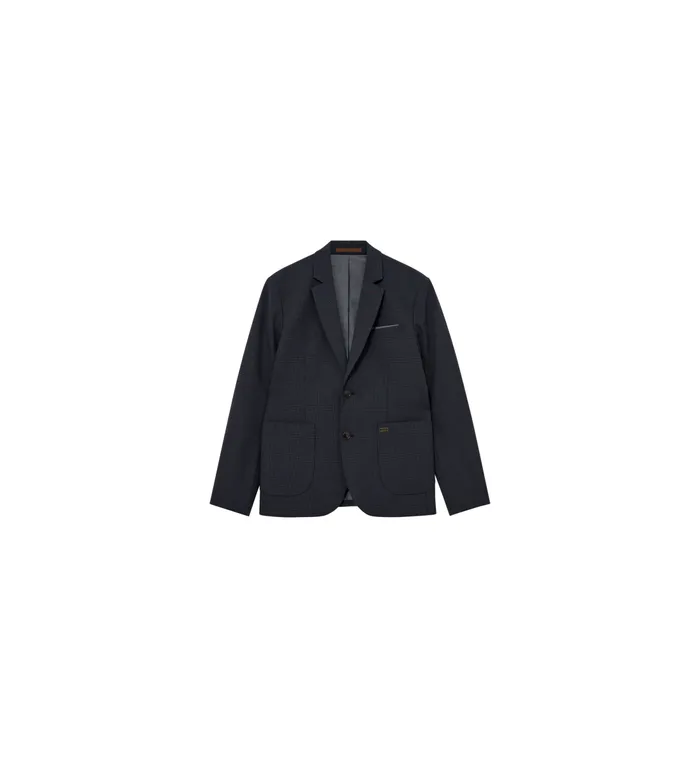 MOS MOSH Blazers MMGMelvin Moon Blazer Navy Check 8211 Men MOS MOSH Blazers MMGMelvin Moon Blazer Navy Check 8211 Men