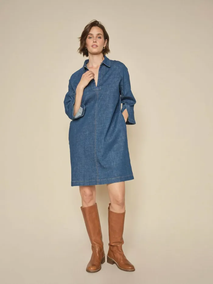 MOS MOSH Dresses and Jumpsuits MMMirali Pincourt Dress Dark Blue 8211 Women