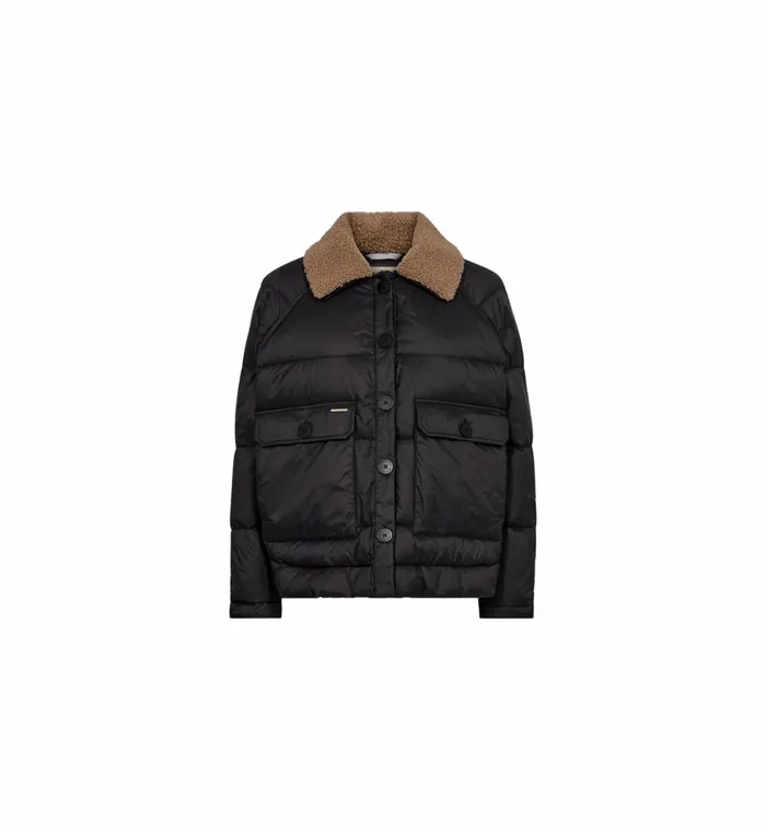 MOS MOSH Jackets and Coats MMRidel Quilt Down Jacket Black 8211 Women