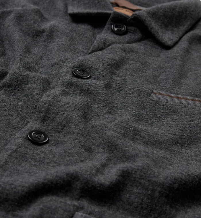 MOS MOSH Jackets MMGJenson Knit Jacket Charcoal Melange 8211 Men