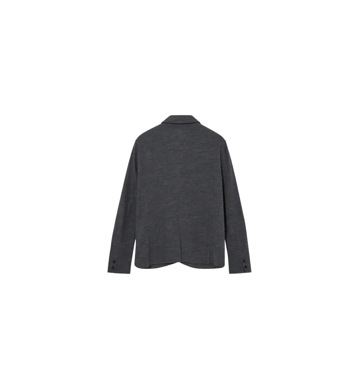 MOS MOSH Jackets MMGJenson Knit Jacket Charcoal Melange 8211 Men MOS MOSH Jackets MMGJenson Knit Jacket Charcoal Melange 8211 Men