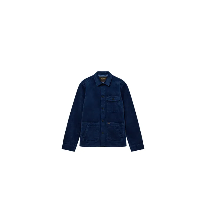 MOS MOSH Jackets MMGWinks Corduroy Jacket Indigo Blue 8211 Men MOS MOSH Jackets MMGWinks Corduroy Jacket Indigo Blue 8211 Men