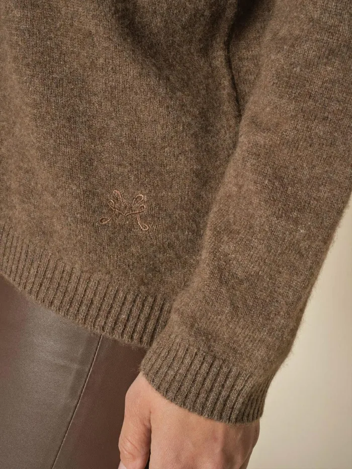MOS MOSH Knits MMArlie Cashmere VNeck Knit Rain Drum 8211 Women MOS MOSH Knits MMArlie Cashmere VNeck Knit Rain Drum 8211 Women
