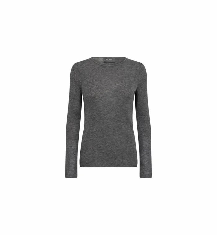 MOS MOSH Knits MMBouch Oneck Knit Sharkskin 8211 Women MOS MOSH Knits MMBouch Oneck Knit Sharkskin 8211 Women