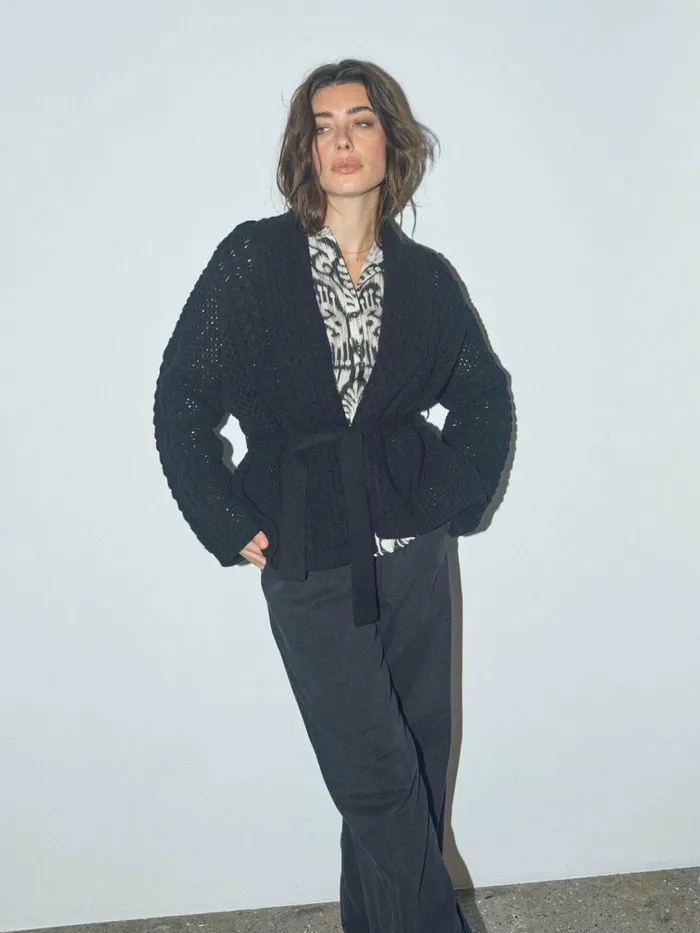 MOS MOSH Knits MMErsa Knit Cardigan Black 8211 Women