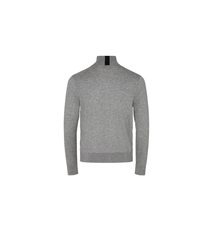 MOS MOSH Knits MMGAdam Supima Rollneck Knit Grey Melange 8211 Men MOS MOSH Knits MMGAdam Supima Rollneck Knit Grey Melange 8211 Men