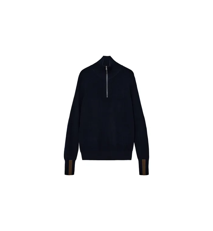 MOS MOSH Knits MMGAngelo HalfZip Knit Navy 8211 Men MOS MOSH Knits MMGAngelo HalfZip Knit Navy 8211 Men