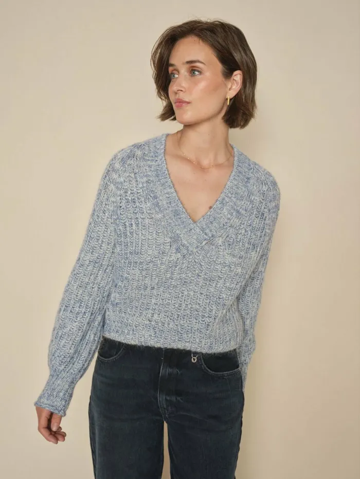 MOS MOSH Knits MMJaylin Vneck Knit Set Sail 8211 Women