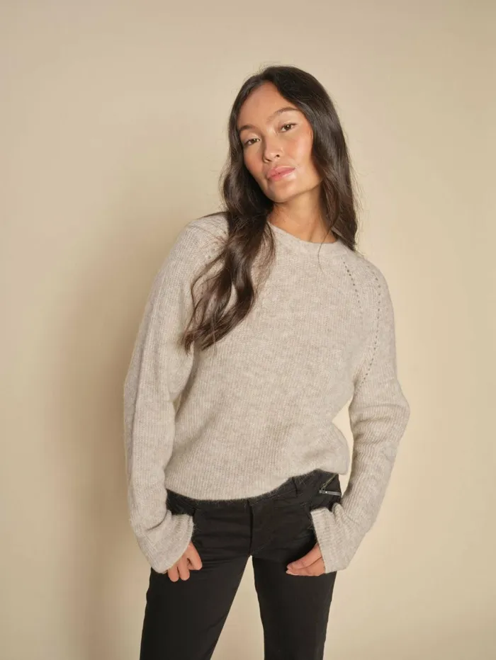 MOS MOSH Knits MMTammy Thora Knit Feather Gray 8211 Women
