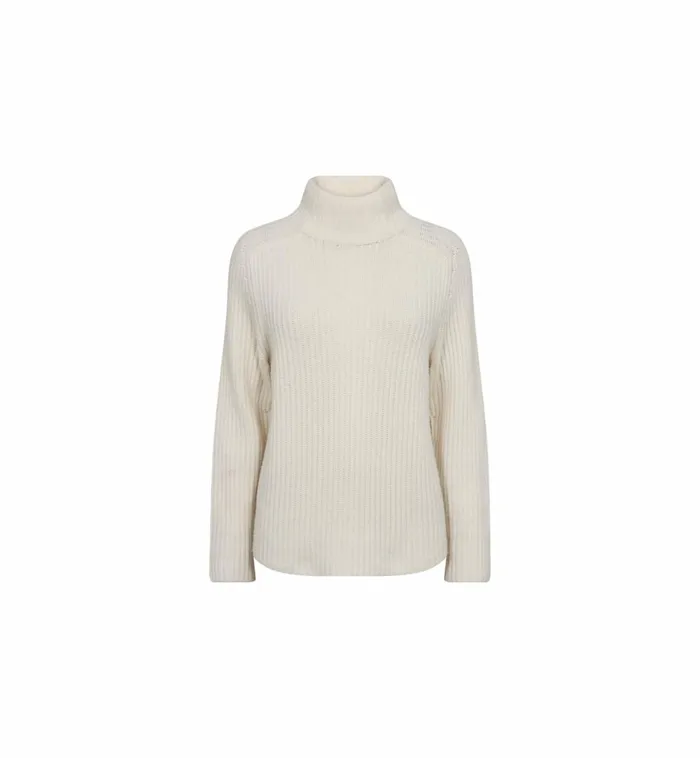 MOS MOSH Knits MMThyra Highneck Knit Ecru 8211 Women