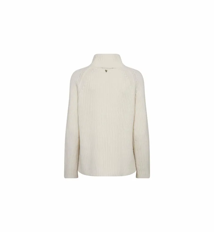 MOS MOSH Knits MMThyra Highneck Knit Ecru 8211 Women