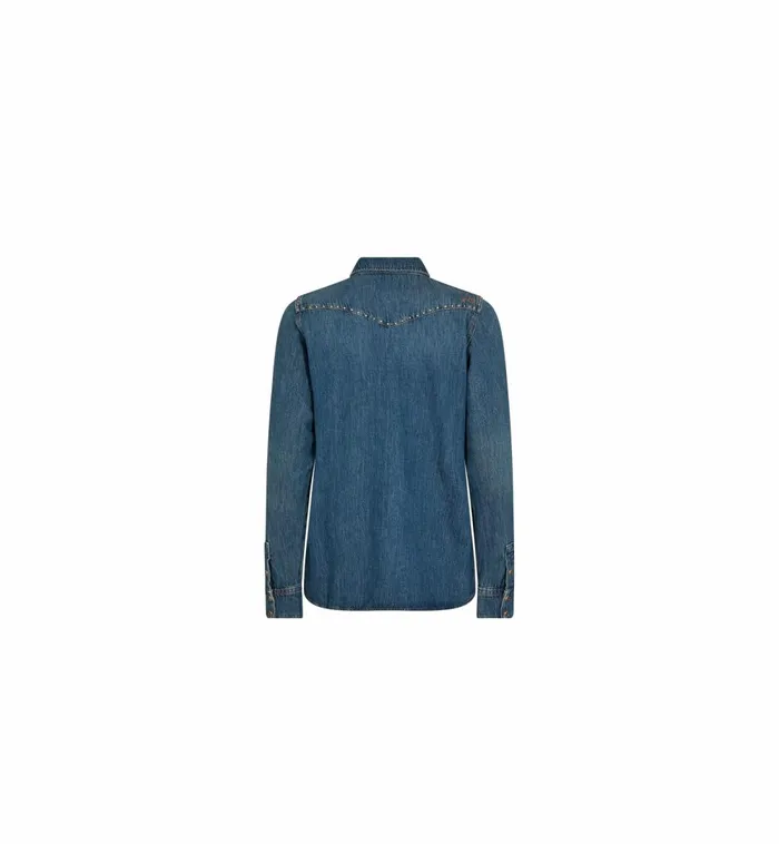 MOS MOSH Shirts MMElvira Denim Shirt Blue 8211 Women MOS MOSH Shirts MMElvira Denim Shirt Blue 8211 Women