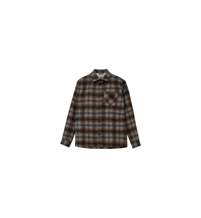 MOS MOSH Shirts MMGDavid Wool Check Shirt Sundown Check 8211 Men MOS MOSH Shirts MMGDavid Wool Check Shirt Sundown Check 8211 Men
