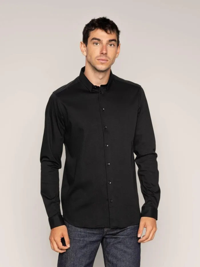 MOS MOSH Shirts MMGMarley Jersey Shirt Black 8211 Men
