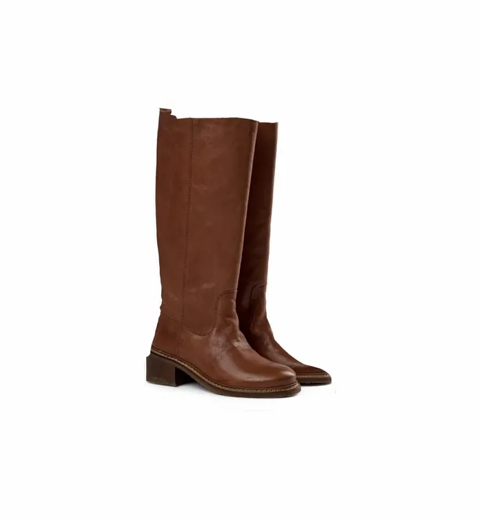 MOS MOSH Shoes MMMelboune Hi Leather Boot Cognac 8211 Women MOS MOSH Shoes MMMelboune Hi Leather Boot Cognac 8211 Women