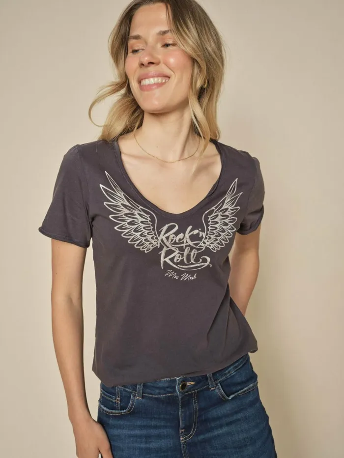 MOS MOSH Tees MMLula VSS Tee Salute Navy 8211 Women