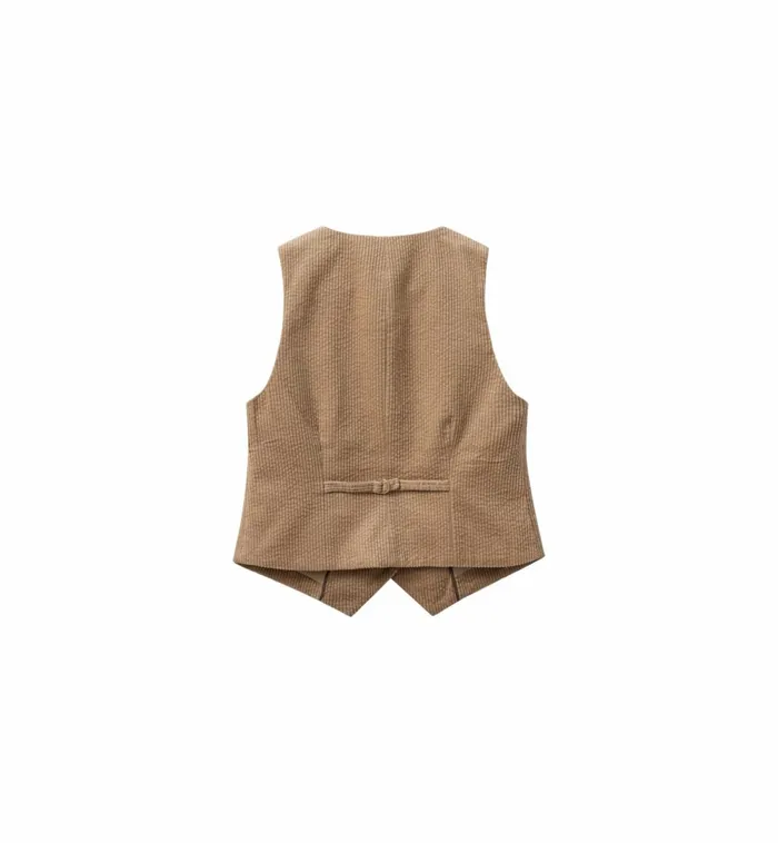 MOS MOSH Waistcoats MMCeris Joana Vest Tannin 8211 Women MOS MOSH Waistcoats MMCeris Joana Vest Tannin 8211 Women