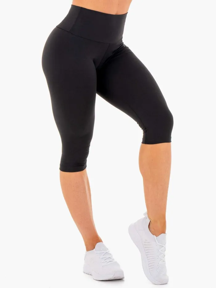 Motion High Waisted Capri Leggings 8211 Black Women Ryderwear Leggings