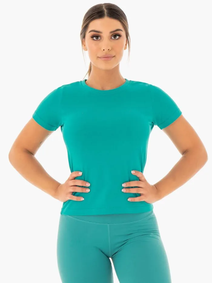 Motion TShirt 8211 Teal Women Ryderwear TShirts