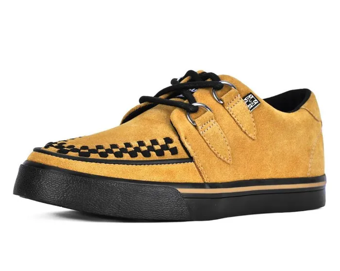 Mustard Suede Creeper Sneaker Men TUK Shoes Sneakers