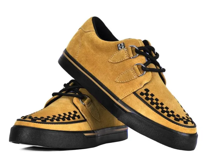 Mustard Suede Creeper Sneaker Men TUK Shoes Sneakers