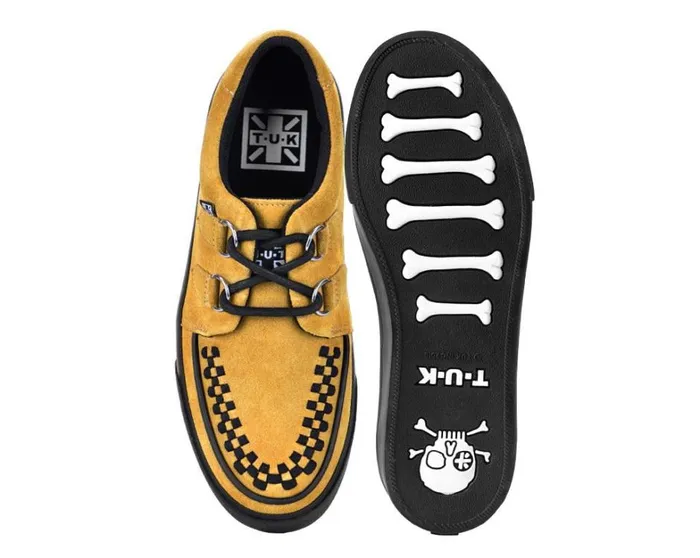 Mustard Suede Creeper Sneaker Men TUK Shoes Sneakers