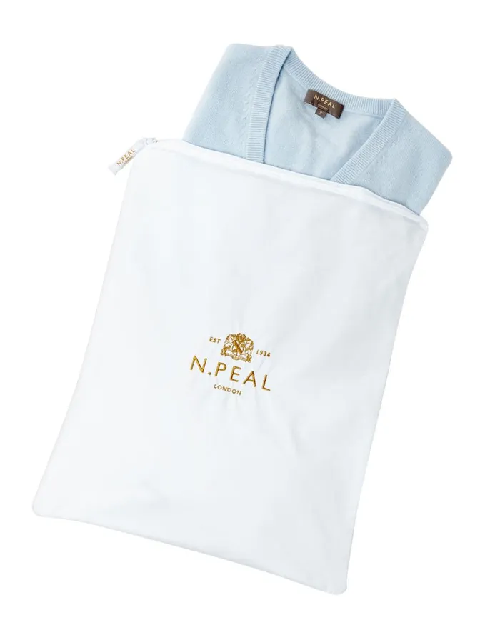 NPeal Cashmere Care WomenMen Small Storage Bag In White