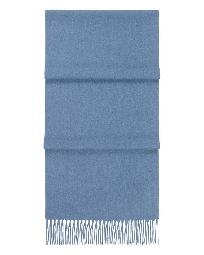 NPeal Cashmere Scarves WomenMen Unisex Woven Cashmere Scarf In Ocean Blue