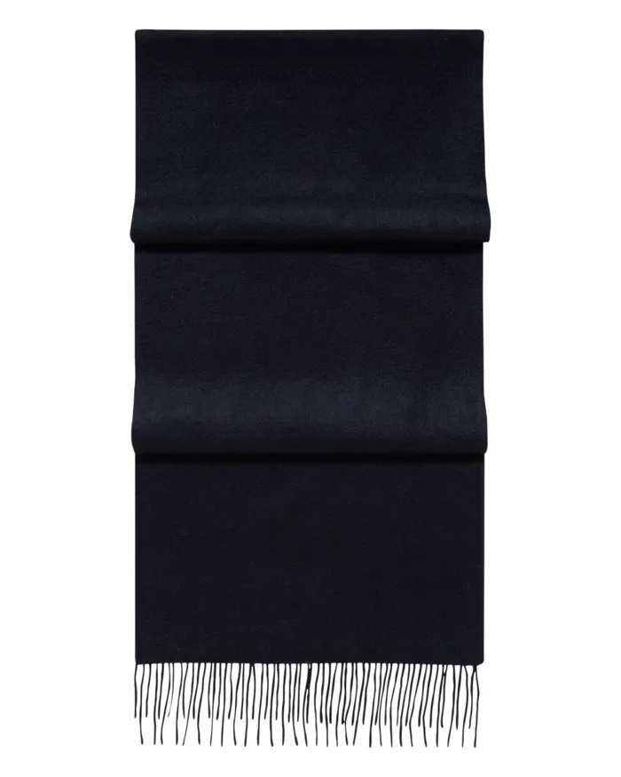 NPeal Cashmere Scarves Women Unisex Woven Cashmere Scarf In Navy Blue