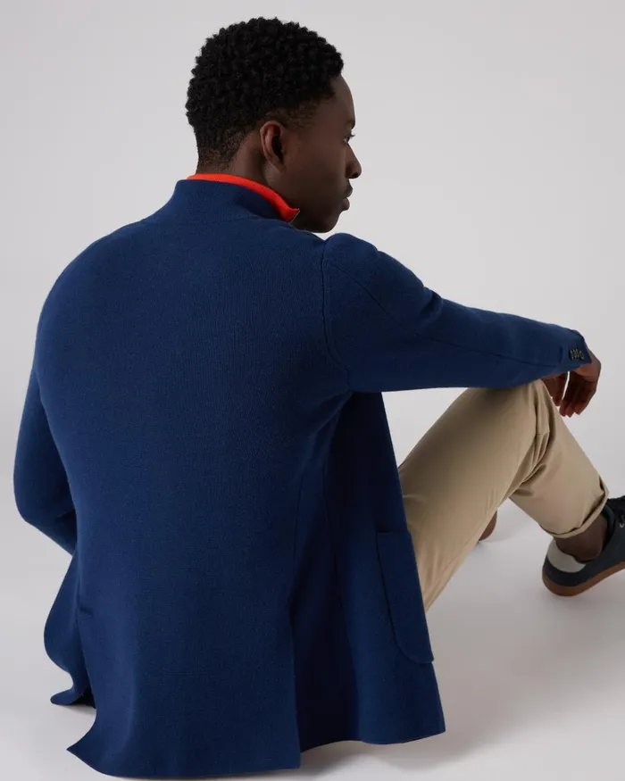 NPeal Coats and Jackets Men Milano Cashmere Jacket In French Blue