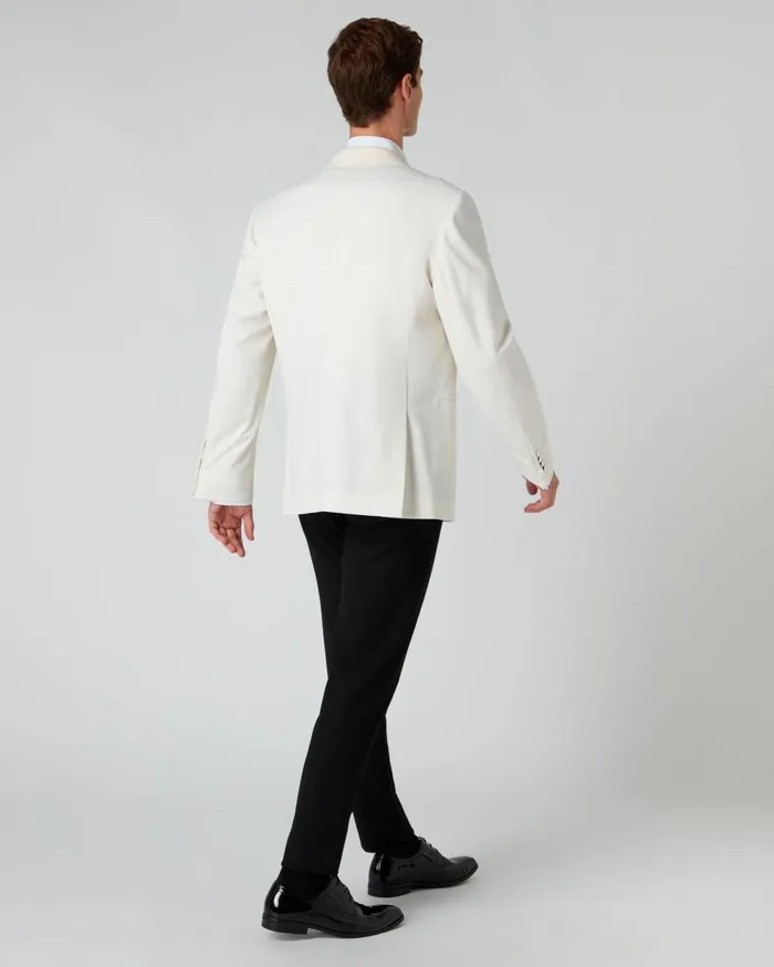 NPeal Coats and Jackets Men Woven Dinner Jacket In White