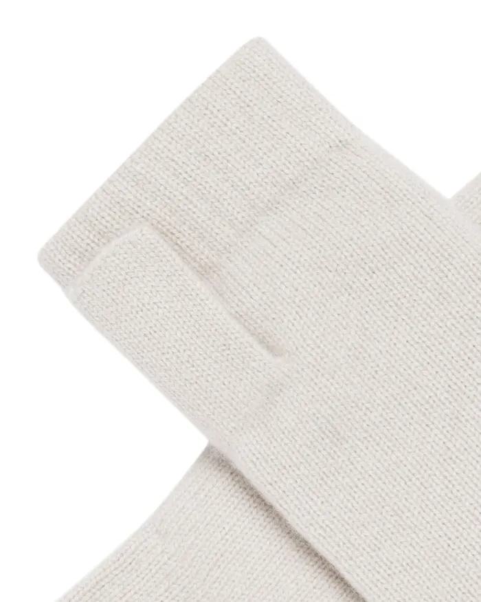 NPeal Gloves WomenMen Unisex Shearling Lined Wristwarmers In Snow Grey