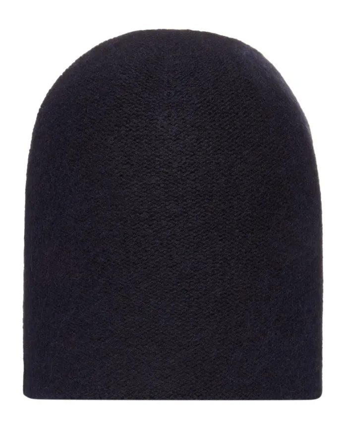 NPeal Hats WomenMen Unisex Double Layer Cashmere Beanie In Navy Blue