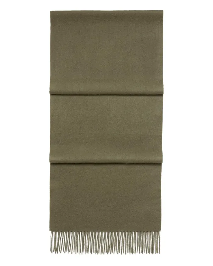 NPeal Scarves MenWomen Unisex Large Woven Cashmere Scarf In Khaki Green