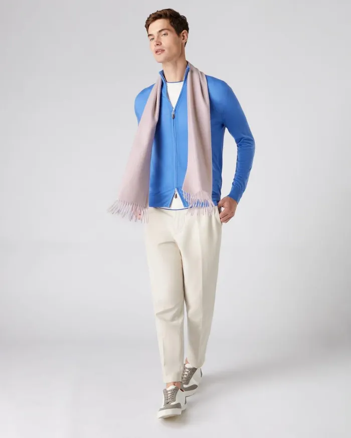 NPeal Scarves MenWomen Unisex Woven Cashmere Scarf In Canvas Pink