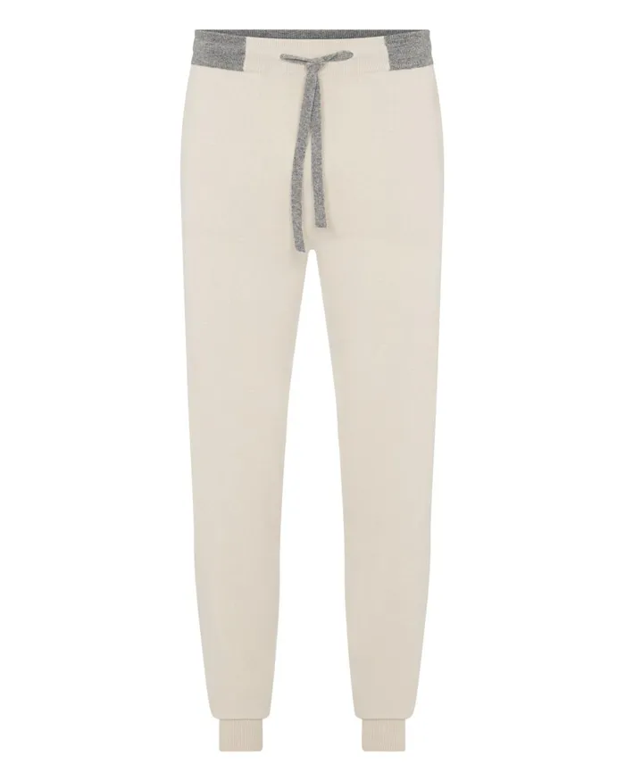 NPeal Trousers and Shorts Men Cashmere Pants In Almond White