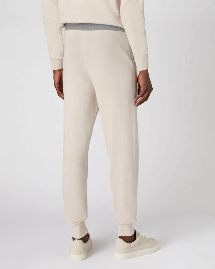 NPeal Trousers and Shorts Men Cashmere Pants In Almond White